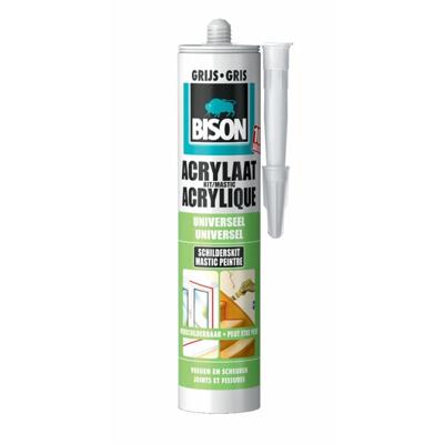 Acrylaatkit Universeel Zwart Koker 300 ml Bison - Bison