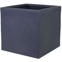 Bloempot Strata 40 x 38 x 40 cm Grafiet Plastic Vierkant - thumbnail