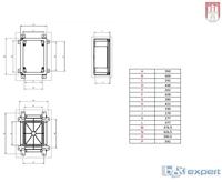 Boxexpert BXPPABSG350500190-F01 Schakelkast 350 x 500 x 190 ABS Lichtgrijs 1 stuk(s) Piece - thumbnail