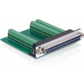 Delock Adapter 65319 D-sub female connector 180 ° Aantal polen: 37, 39 1 stuk(s)