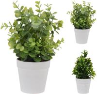 Diversen Kunstplant in bloempot groen 25cm - thumbnail