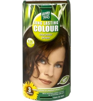 Henna Plus Long lasting colour 5.35 chocolate brown 100 Milliliter
