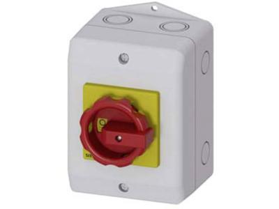 Lastscheidingsschakelaar Rood, Geel 3-polig 6 mm² 16 A 1x NO, 1x NC 690 V/AC Siemens 3LD20641GP53