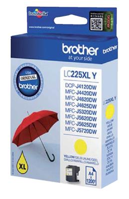 Brother Inktcartridge LC-225XLY Origineel Geel LC-225 XL Y
