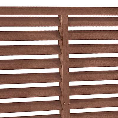 VidaXL Louvre schutting 180x180 cm hkc bruin VidaXL Louvre schutting 180x180 cm hkc bruin