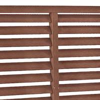 VidaXL Louvre schutting 180x180 cm hkc bruin - thumbnail