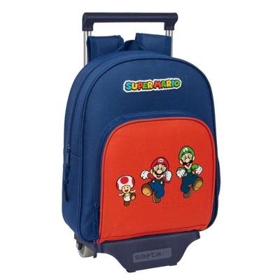 Schoolrugzak Super Mario Mamma mia Rood Marineblauw 28 x 34 x 10 cm