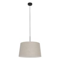 Steinhauer Hanglamp Sparkled light 8191 zwart kap linnen grijs - thumbnail