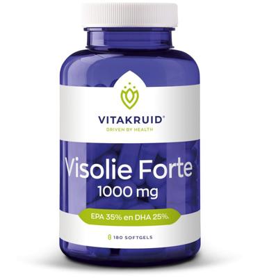 Vitakruid Visolie Forte 1000 mg EPA 35% DHA 25% 180