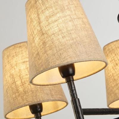 Searchlight 8-lichts hanglampGothic zwart - 30690-8BK