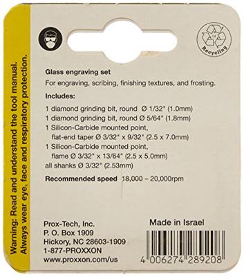 PROXXON Tool kits 4pcs for glass processing