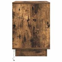Nachtkastje met Gerookt eiken 50 x 34.5 x 50 cm. Bewerkt hout - thumbnail