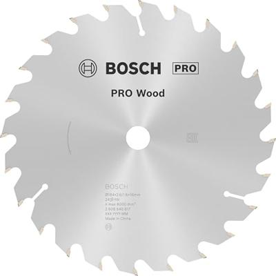 Bosch Accessories Optiline Wood 2608640817 Hardmetaal-cirkelzaagblad 184 x 16 x 2.6 mm Aantal tanden: 24 1 stuk(s)