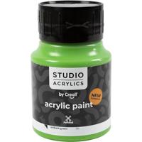 Creall Studio Acrylverf, semi-dekkend, brilliant green (50), 500 ml/ 1 fles - thumbnail