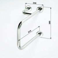 Handgreep Sapho Handicap Links 50 cm Roestvrij Staal - thumbnail