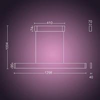Philips Hue LED-hanglamp 871951434336800 Hue White & Col. Amb. Ensis LED vast ingebouwd 79 W - thumbnail