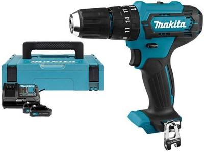 Makita hp333dsaj | 12 v max | klopboor-/schroefmachine | 2,0 ah accu (2 st) | lader | in mbox - hp333dsaj