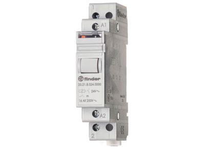 Finder 20.21.9.024.4000 Stroomstootschakelaar DIN-rail 1x NO 24 V/DC 16 A 4000 VA 1 stuk(s)