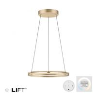 Neuhaus PURE Hanglamp E-Loop e-Lift Ø 70 cm mat goud - thumbnail