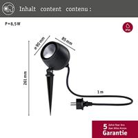Paulmann 94777 Kikolo LED-tuinspot LED 8 W Antraciet - thumbnail