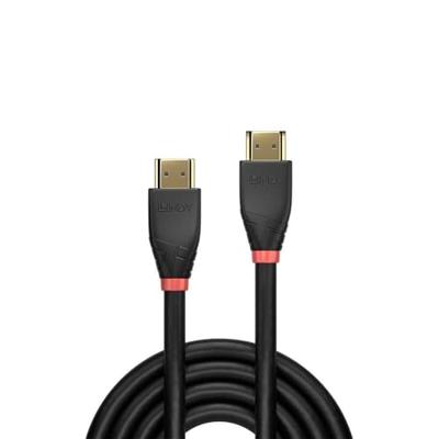 LINDY 41072 HDMI-kabel HDMI Aansluitkabel HDMI-A-stekker, HDMI-A-stekker 15.00 m Zwart 4K UHD, Vergulde steekcontacten