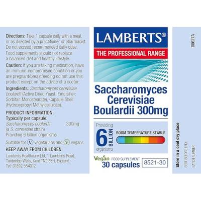 Lamberts Saccharomyces cerevisiae Boulardii Capsules - thumbnail