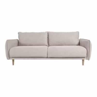 Kave Home 3-zits Bank 'Carlota' Micro-bouclé, kleur Beige