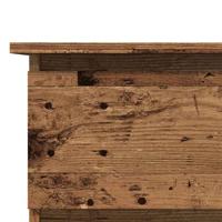 Hoekbureau 145x100x76 cm bewerkt hout oud houtkleurig - thumbnail