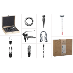 Set van Wijn Accessoires 5five Simply Smart Sommelier Hout