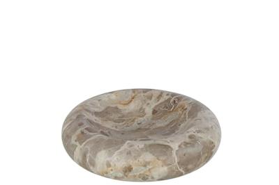 J-Line Ronde Kom Laag Marmer Beige Large