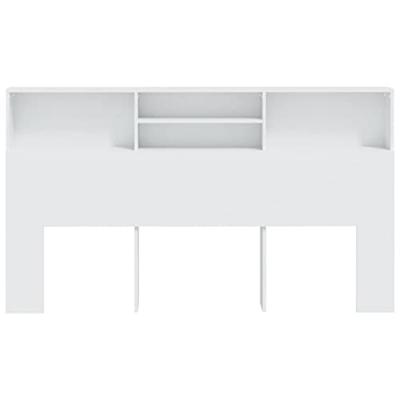 Hoofdbordkast 180x19x103,5 cm wit