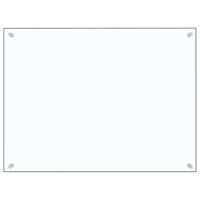 VidaXL Spatschermen keuken 2 st 80x60 cm gehard glas transparant