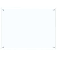 VidaXL Spatschermen keuken 2 st 80x60 cm gehard glas transparant - thumbnail