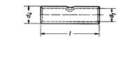 Klauke 62R Stootverbinder Incl. doorverbinder 0.50 mm² 1 mm² Ongeïsoleerd Nikkel 1 stuk(s) - thumbnail