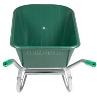 VidaXL Kruiwagen 90 l 150 kg gegalvaniseerd staal en kunststof groen - thumbnail