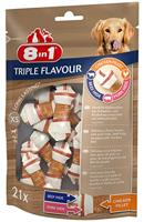 8-in-1 Triple Flavour kauwbotten voor honden met lekker kippenfilet, verschillende maten, 2 x XS - (1x21stuks) - thumbnail