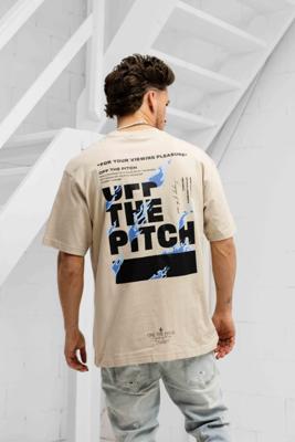 Off The Pitch Lit T-Shirt Heren Beige - Maat L - Kleur: Beige | Soccerfanshop Off The Pitch Lit T-Shirt Heren Beige - Maat L - Kleur: Beige | Soccerfanshop