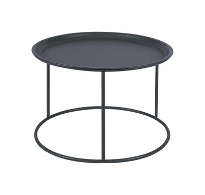 WOOOD Bijzettafel 'Ivar' 56cm, kleur Asphalt