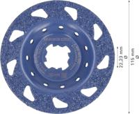 Bosch Accessoires EXPERT Multi Material carbide Slijpkop medium | plat | X-LOCK | 115 mm | 22,23 mm - 2608901685 - thumbnail