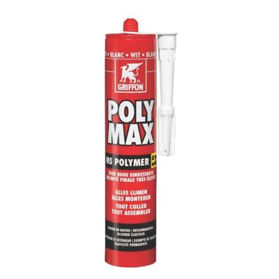 Griffon montagelijm - PolyMax Fix & Seal Express - 425 gram koker - wit - thumbnail