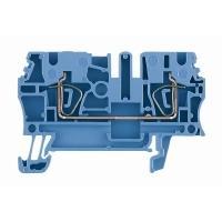Weidmüller 1608520000-100 Doorgangsserieklem Spanveer Blauw 100 stuk(s)