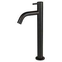 Fonteinkraan Differnz Mix Gebogen Hoog 28.5 cm Mat Zwart - thumbnail