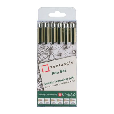 Tekenset Sakura Zentangle set à 6 pennen zwart Tekenset Sakura Zentangle set à 6 pennen zwart