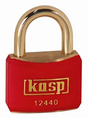 Kasp K12440REDD Hangslot 40 mm Verschillend sluitend Goud-geel Sleutelslot