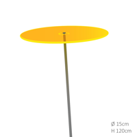 Zonnevanger 1 stuk Geel medium 120x15 cm Cazador Del Sol - Cazador del sol - thumbnail