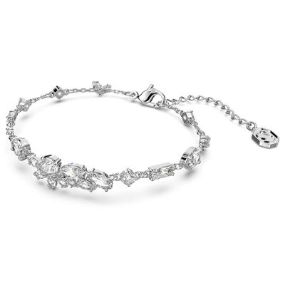 Swarovski 5644687 Armband Gema Bloem zilverkleurig-wit 16,5-20 cm