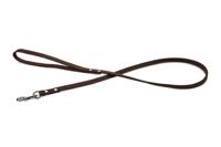 Hondenriem van leer 100cm x 10mm bruin - thumbnail