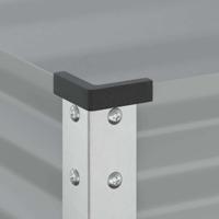 VidaXL Plantenbak 100x41x90 cm staal grijs - thumbnail