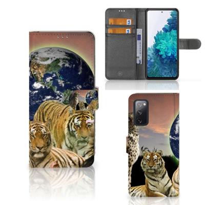 Samsung Galaxy S20 FE | Telefoonhoesje | Met pasjeshouder | Roofdieren Samsung Galaxy S20 FE | Telefoonhoesje | Met pasjeshouder | Roofdieren