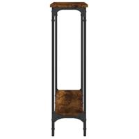 Wandtafel 75x22,5x75 cm bewerkt hout gerookt eikenkleurig - thumbnail